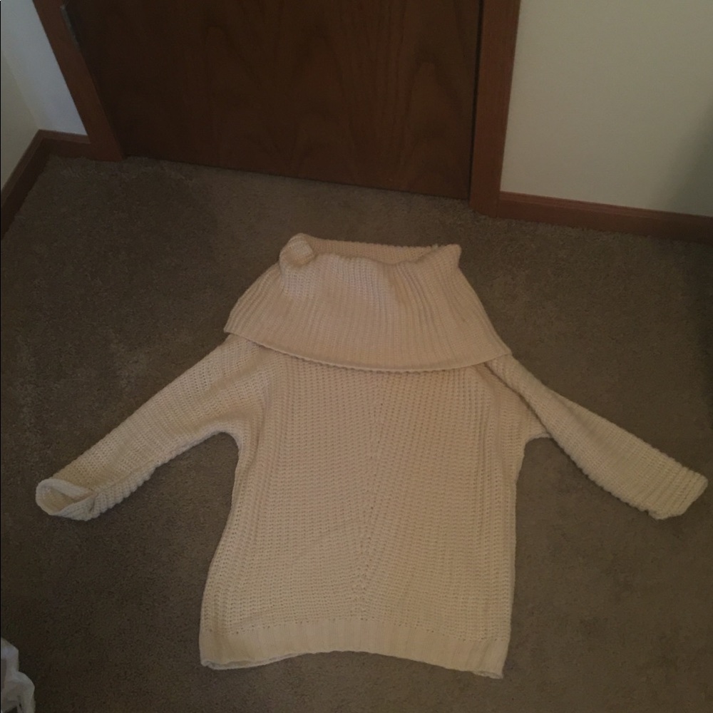 Over the shoulder sweater